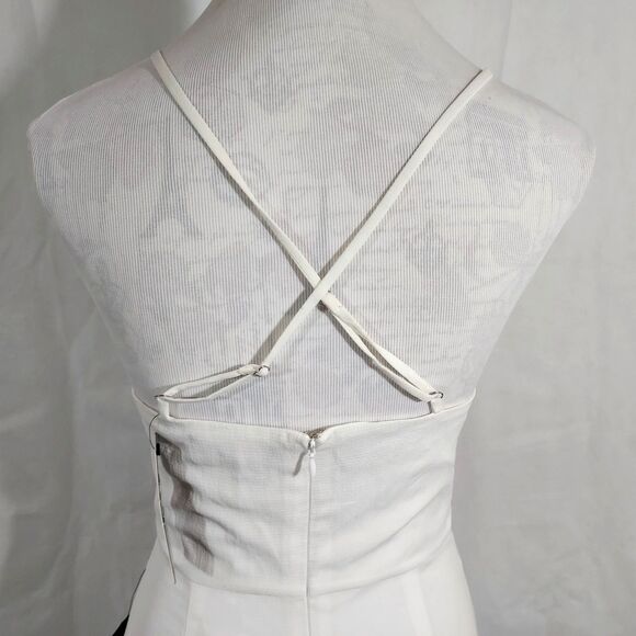 Lulus Fringe Dress Size Small Sleeveless White Adjustable Spaghetti Strap NWT - Picture 6 of 14
